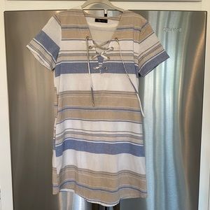 Striped beach dress. Size small